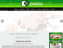 Tablet Screenshot of centrulmedicalionescu.ro